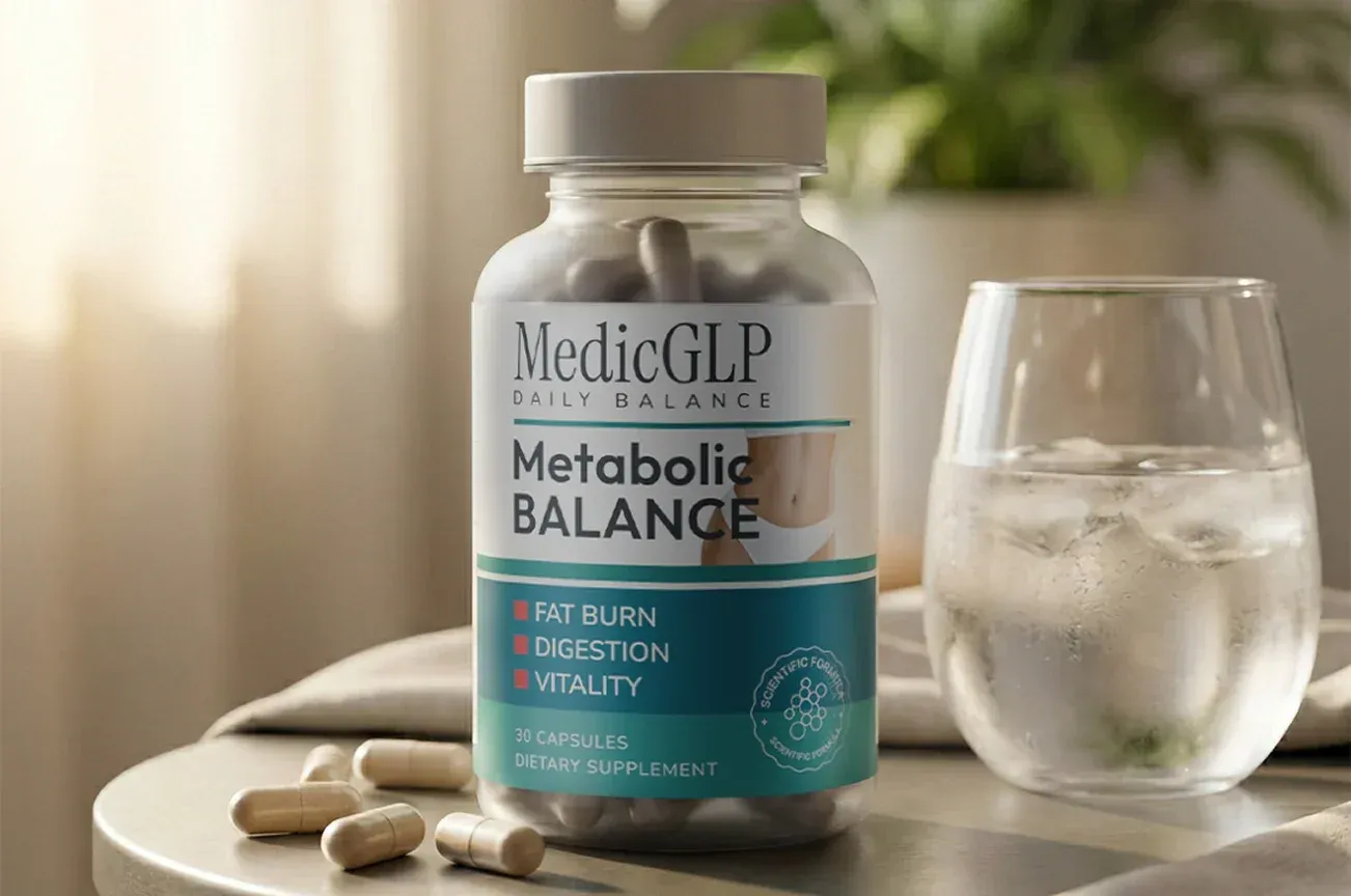 MedicGLP Metabolic Balance bottle and capsules